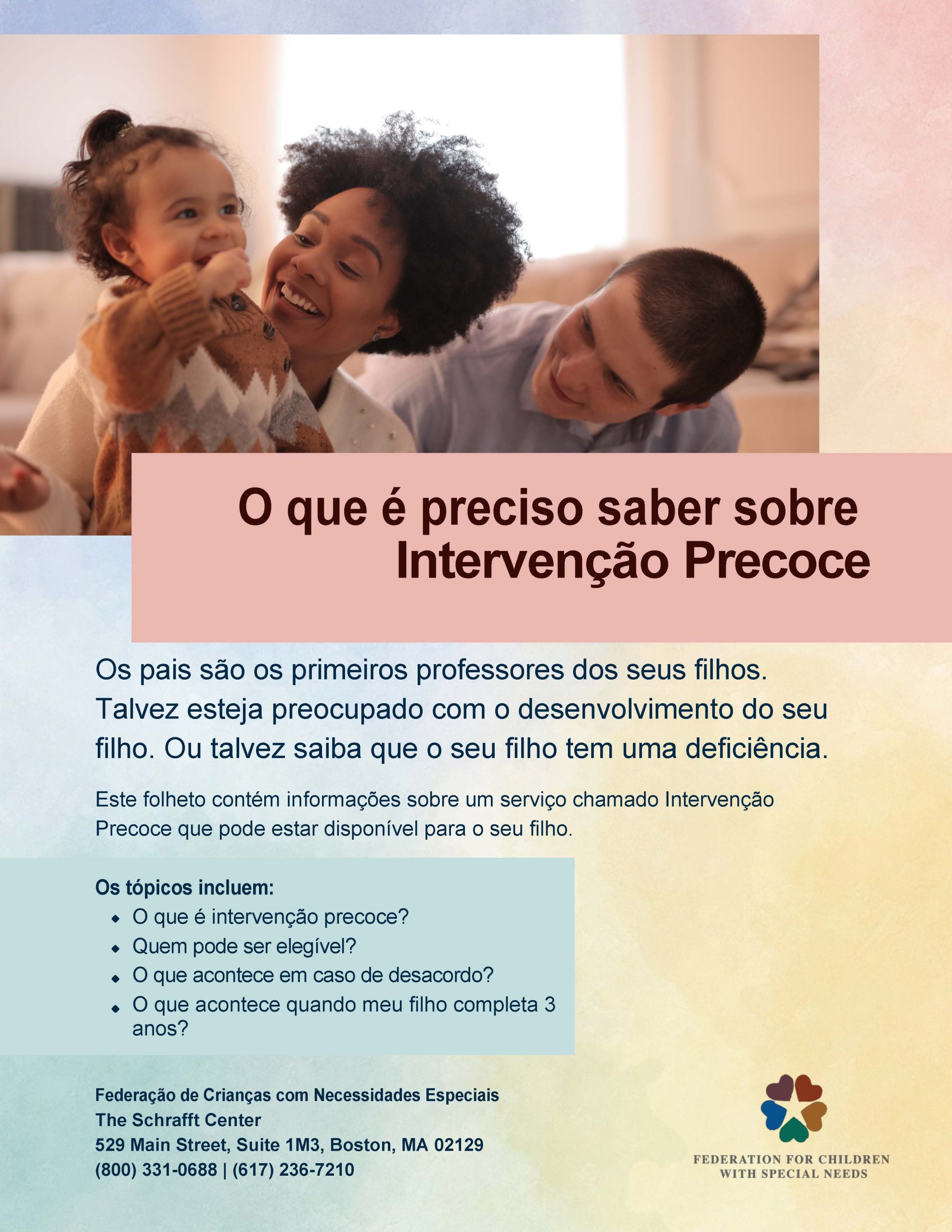 O que é preciso saber sobre Intervenção Precoce - Federation for ...