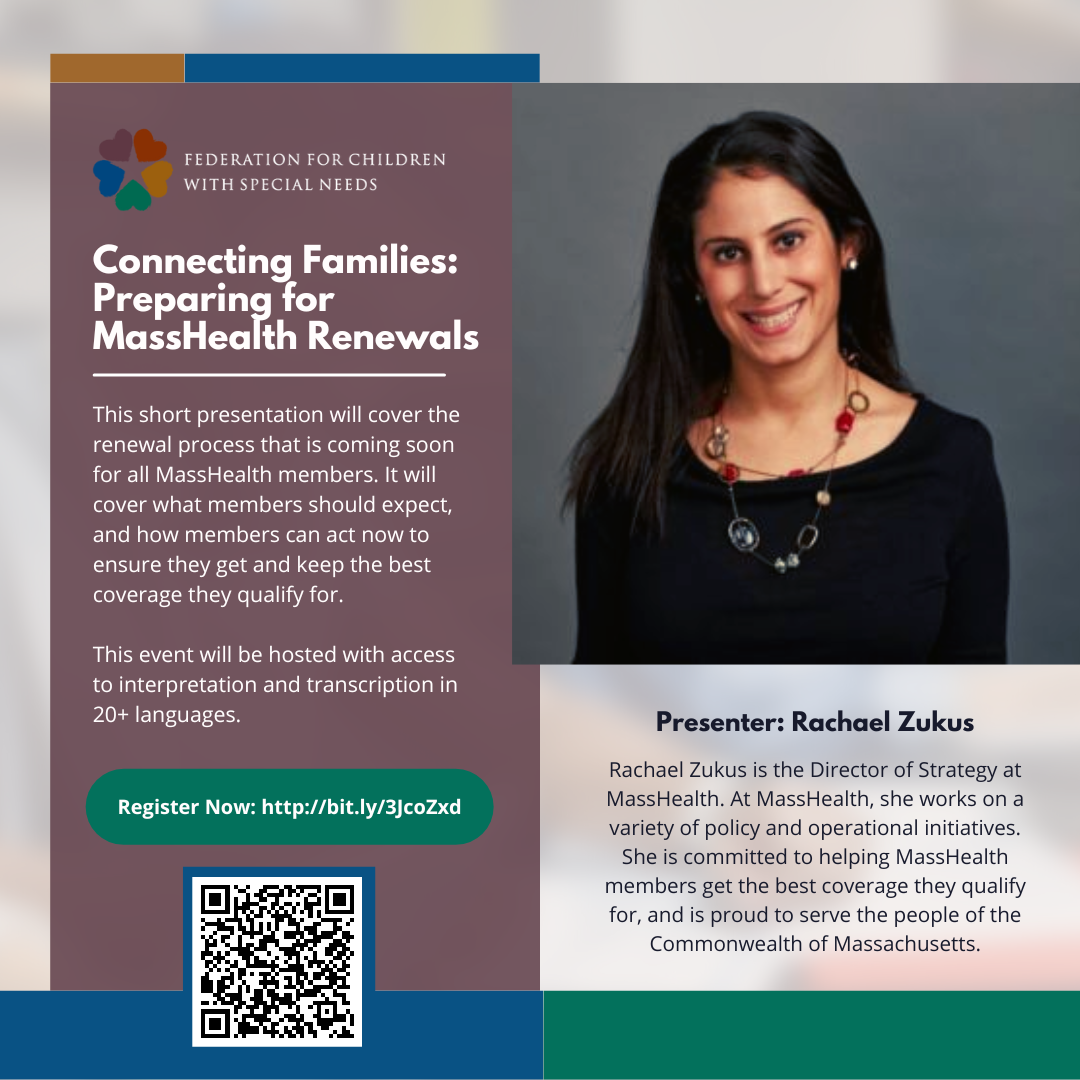 Connecting Families Preparing for MassHealth Renewals with Rachel Zukus
