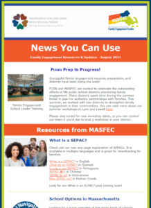 Screenshot of News You Can Use Newsletter