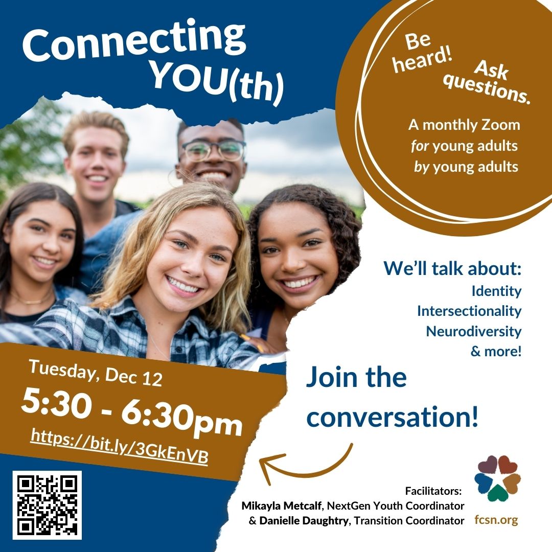 Connecting YOUth: Be heard! Ask questions. Tuesday, Decemer 12 from 5:30-6:30