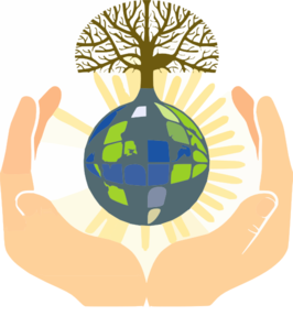 SEPAC logo - hands holding the earth
